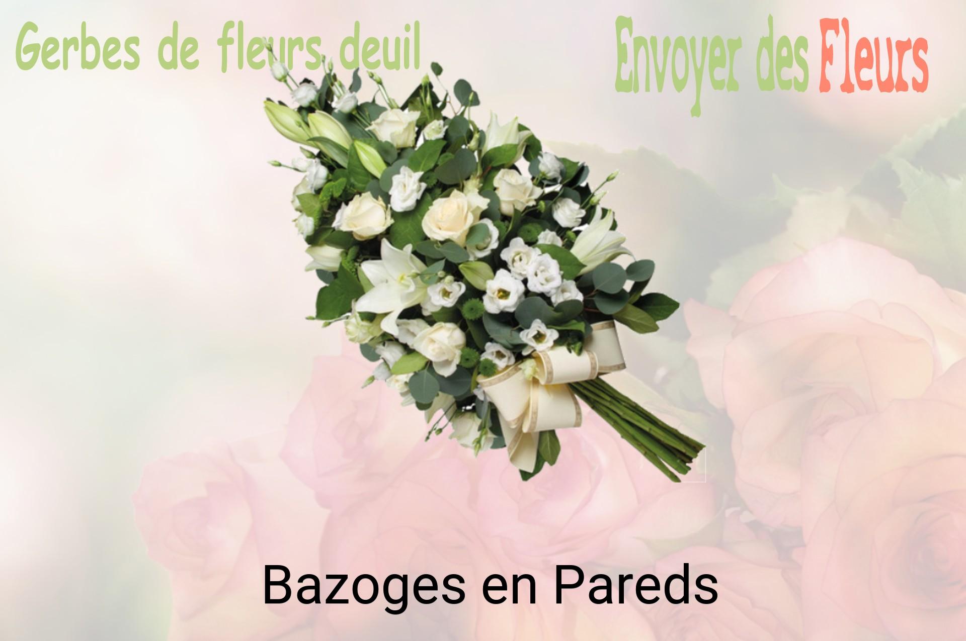 Gerbe de fleurs de deuil livrée à Bazoges-en-Pareds
